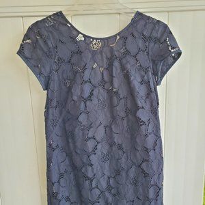 LOFT, Summer Black Lace Mini Dress